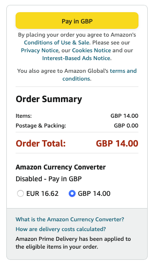 amazon pay sterling