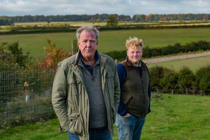 Jeremy Clarkson and Kaleb on clarksons farm