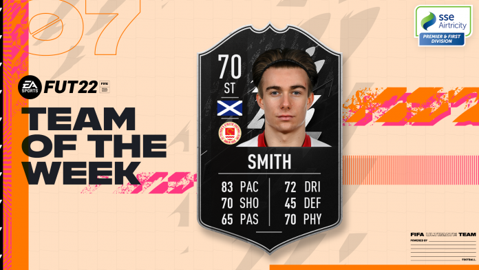 matty smith's fifa 22 team of the week card