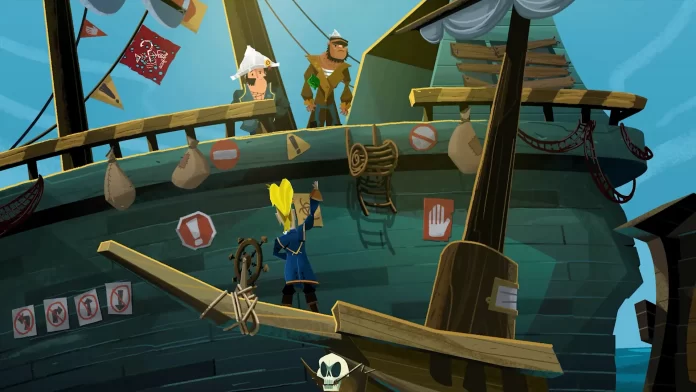 pirate ship in monkey island