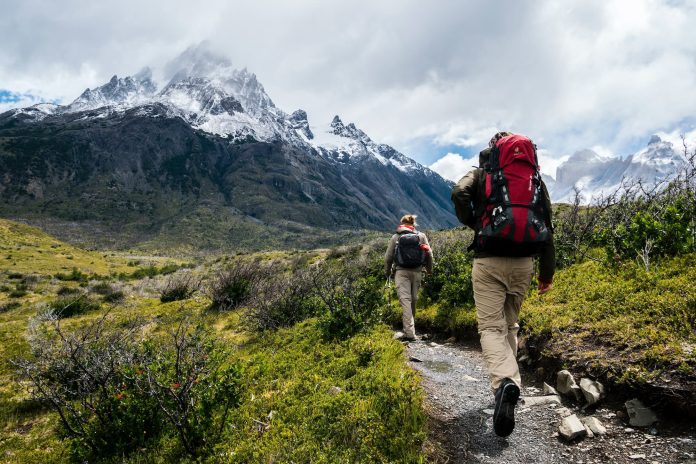 people hiking